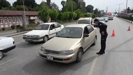 Osmaniye'de tam kapanma denetimi... Araçlar tek tek kontrol edildi