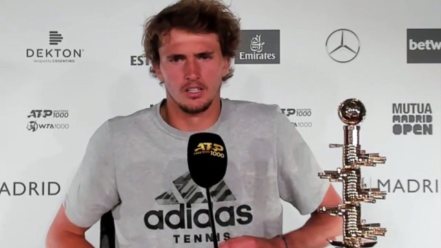 ATP - Madrid 2021 - Alexander Zverev : I mean, both obviously great players on clay, maybe the two best players right now