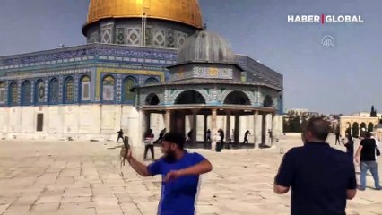 Zulüm bitmiyor: Mescid-i Aksa'da nöbet tutan Filistinlilere saldırıp Beyt Hanun Sınır Kapısı'nı kapadılar