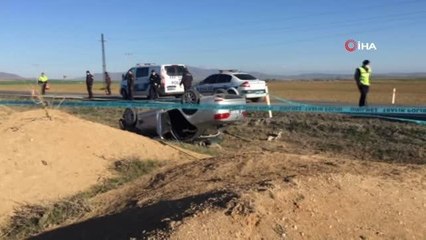 Son dakika haberi... Kontrolden çıkan otomobil şarampole takla attı: 1 ölü