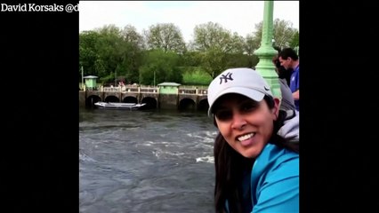 Minke Whale becomes stuck in Richmond Lock on River Thames