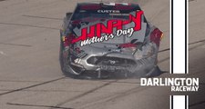 Cole Custer plows inside wall after contact with Anthony Alfredo