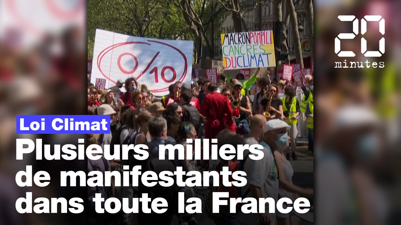 Loi Climat: Plusieurs milliers de manifestants rassemblés dans toute la France