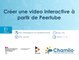 Chamilo - Créer une vidéo interactive à partir de Peertube