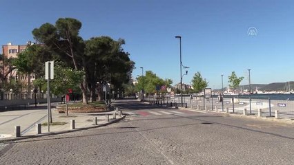 ÇANAKKALE - "Tam kapanma"da cadde ve sokaklarda sessizlik hakim