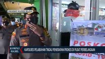 Kapolres Pelabuhan Tinjau Penerapan Prokes Dipusat Perbelanjaan