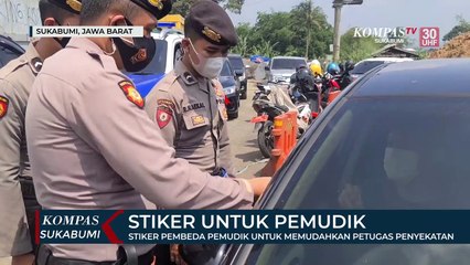 Stiker Pembeda Pemudik Untuk Memudahkan Petugas Penyekatan