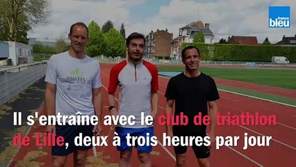 Antoine Garziano, triathlète et aveugle