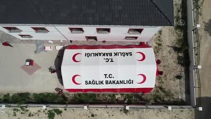 Kırklareli UMKE, mobil şişirilebilir çadır ünitesinin kurulumu için eğitim ve tatbikat gerçekleştirdi