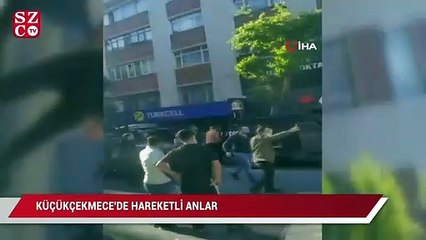 Küçükçekmece'de hareketli anlar