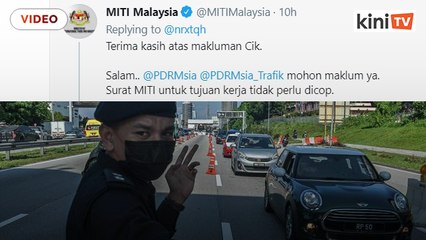 Miti tweets at PDRM after SOP confusion
