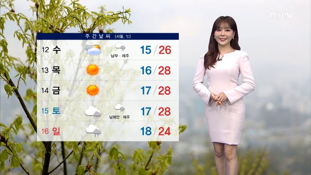 내일 중부 맑고 초여름…오전까지 충청·남부 비