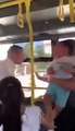 Otobüs şoförü bebekli kadının üzerine yürüdü!