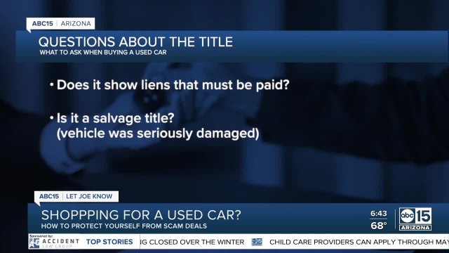 How scammers are targeting used car shoppers in Arizona