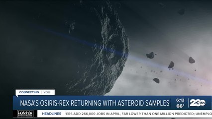 NASA spaceship returning to Earth