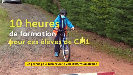 Dans l'Allier, ces élèves de CM1 passent leur permis de rouler à vélo