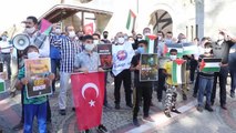 İsrail'in Mescid-i Aksa saldırıları Edirne'de protesto edildi