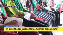 Jelang Lebaran, Warga Terima Bantuan Bahan Pokok