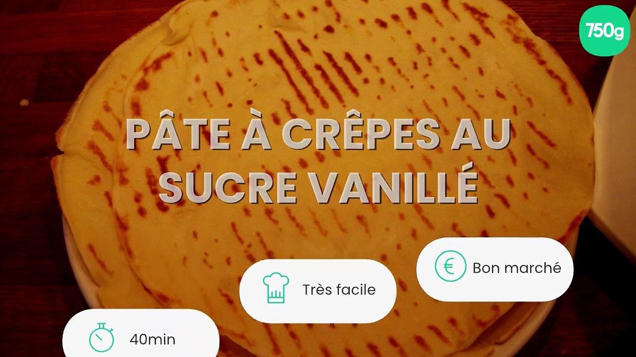 Pâte à crêpes au sucre vanillé