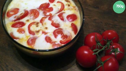 Gratin de riz à la mozzarella