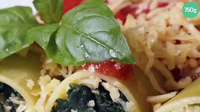 Cannellonis aux épinards et ricotta