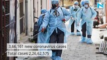 India records 3,66,161 fresh coronavirus cases, 3,754 deaths in 24 hours