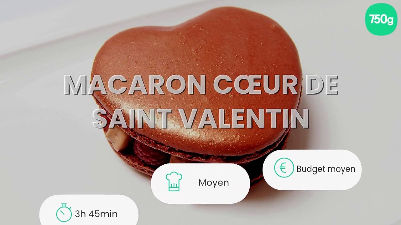 Macaron cœur de Saint Valentin