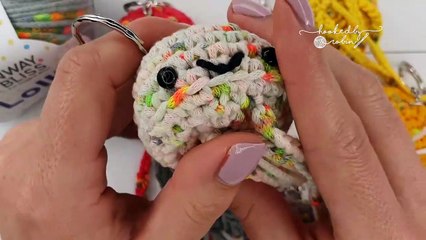 Crochet Amigurumi Jellyfish Keychain (Super Fast) Quick Easy Crochet Project