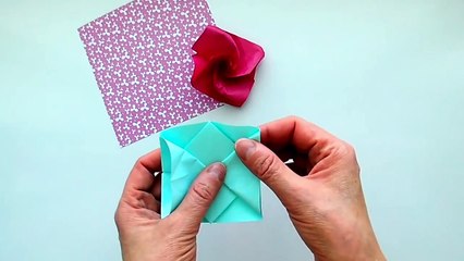 How To Make A Paper Flower For 5 Minutes? Origami Rose Quickly And Easily