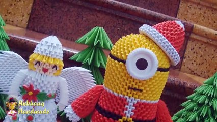 How To Make 3D Origami Christmas Angel | Cómo Hacer Un Ángel De Navidad En 3D Origami