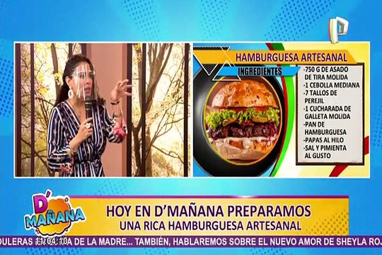 Receta D’Mañana: hoy preparamos una exquisita hamburguesa artesanal