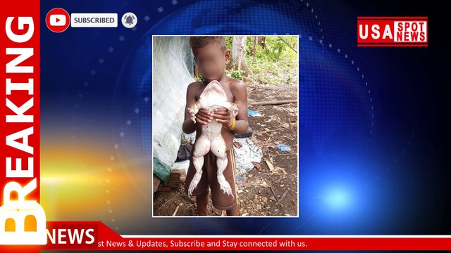 Villagers stunned to find giant frog as big as 'a human baby'