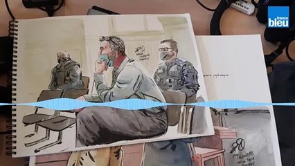 Le procès de Nordahl Lelandais vu par un dessinateur de presse, Valentin Pasquier