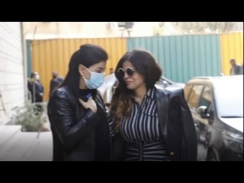 مشاهد مؤثرة لانهيار جومانا مراد في عزاء طفلتها ديانا !! درة و سوزان نجم الدين تتدخلان لمساندتها !