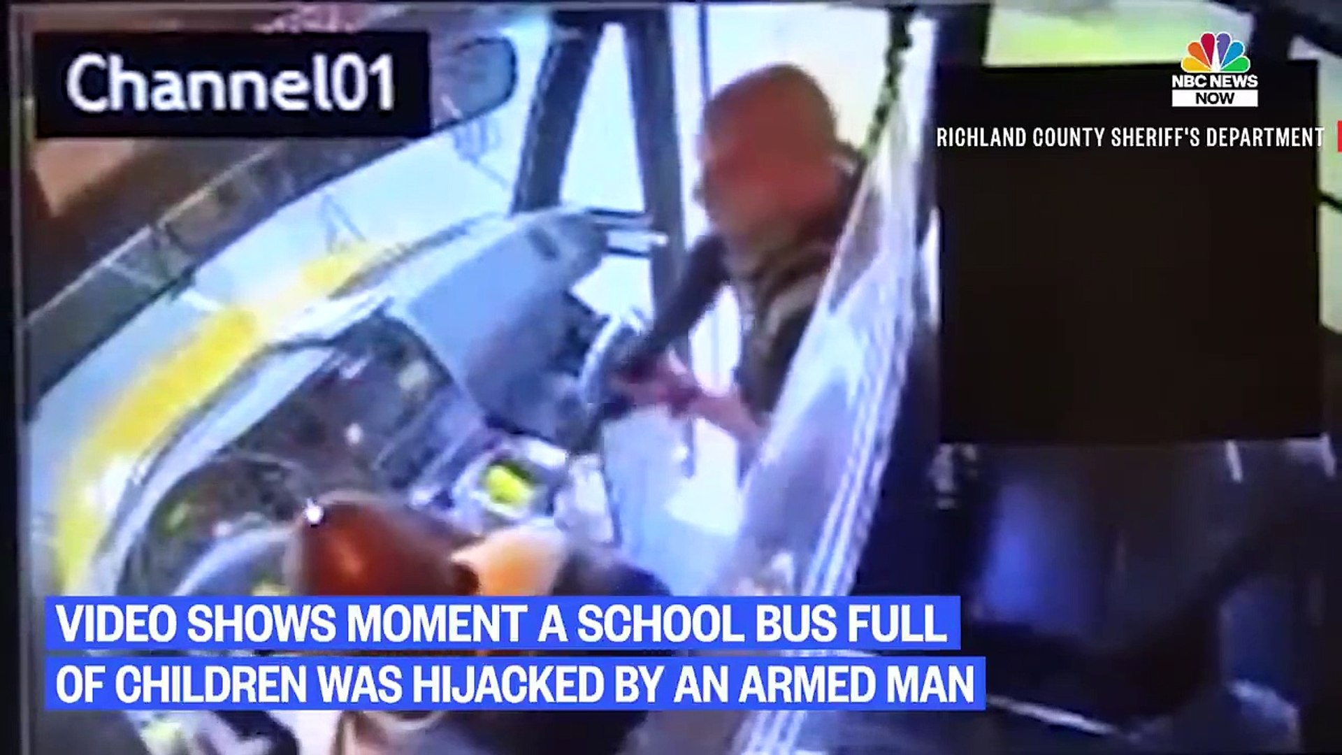 Video Shows Moment School Bus Hijacked By Armed Man | Nbc News