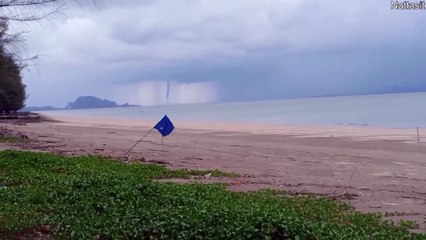 Waterspouts Forming Near Beach