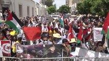 Tunus'ta Filistin'e destek gösterisi düzenlendi (2)