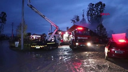 SAKARYA SOBAYA BENZİN DÖKÜNCE EVİ YAKTI