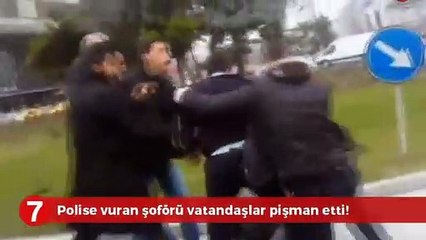 Polise vuran şoföre linç girişimi!