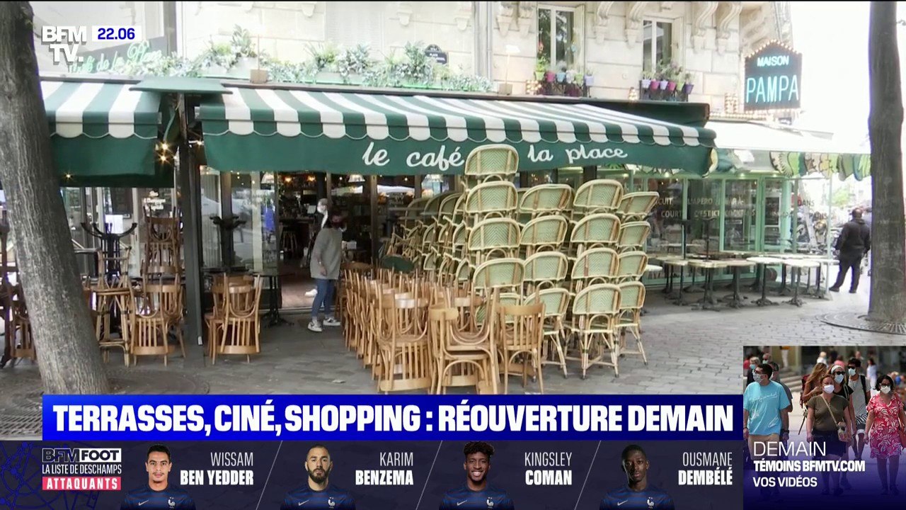 Plus que quelques heures avant la réouverture des terrasses et des commerces