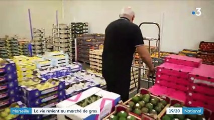 Marseille : le marché de gros reprend du service après sept mois au ralenti