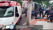 Acidente no Centro de Vitória deixa trânsito lento