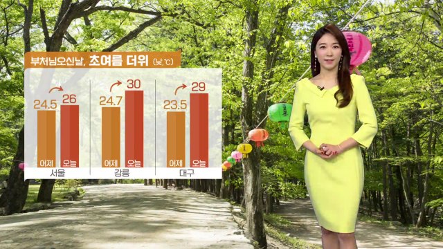[날씨] 오늘 '부처님오신날' 초여름 더위...곳곳 짙은 안개 / YTN