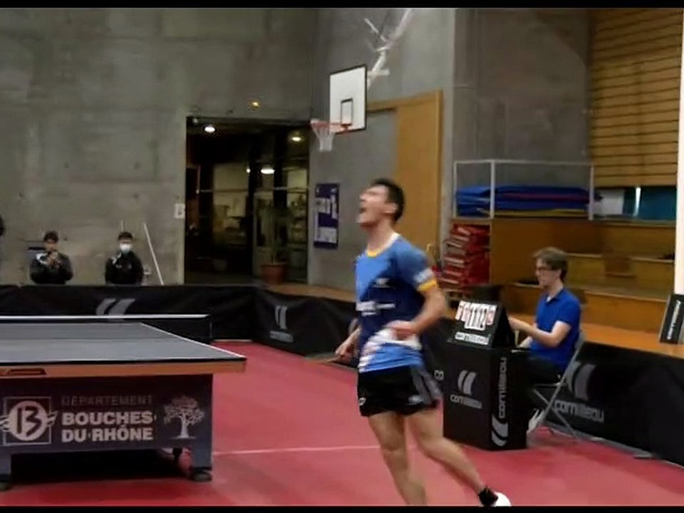 images maritima: les balles de match entre Istres Tennis de Table et La Romagne