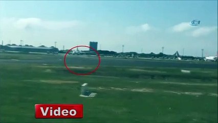 Havalimanı trafiğini altüst eden köpek kamerada