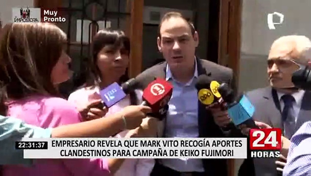 Empresario revela que Mark Vito recogía aportes clandestinos para campaña de Keiko Fujimori