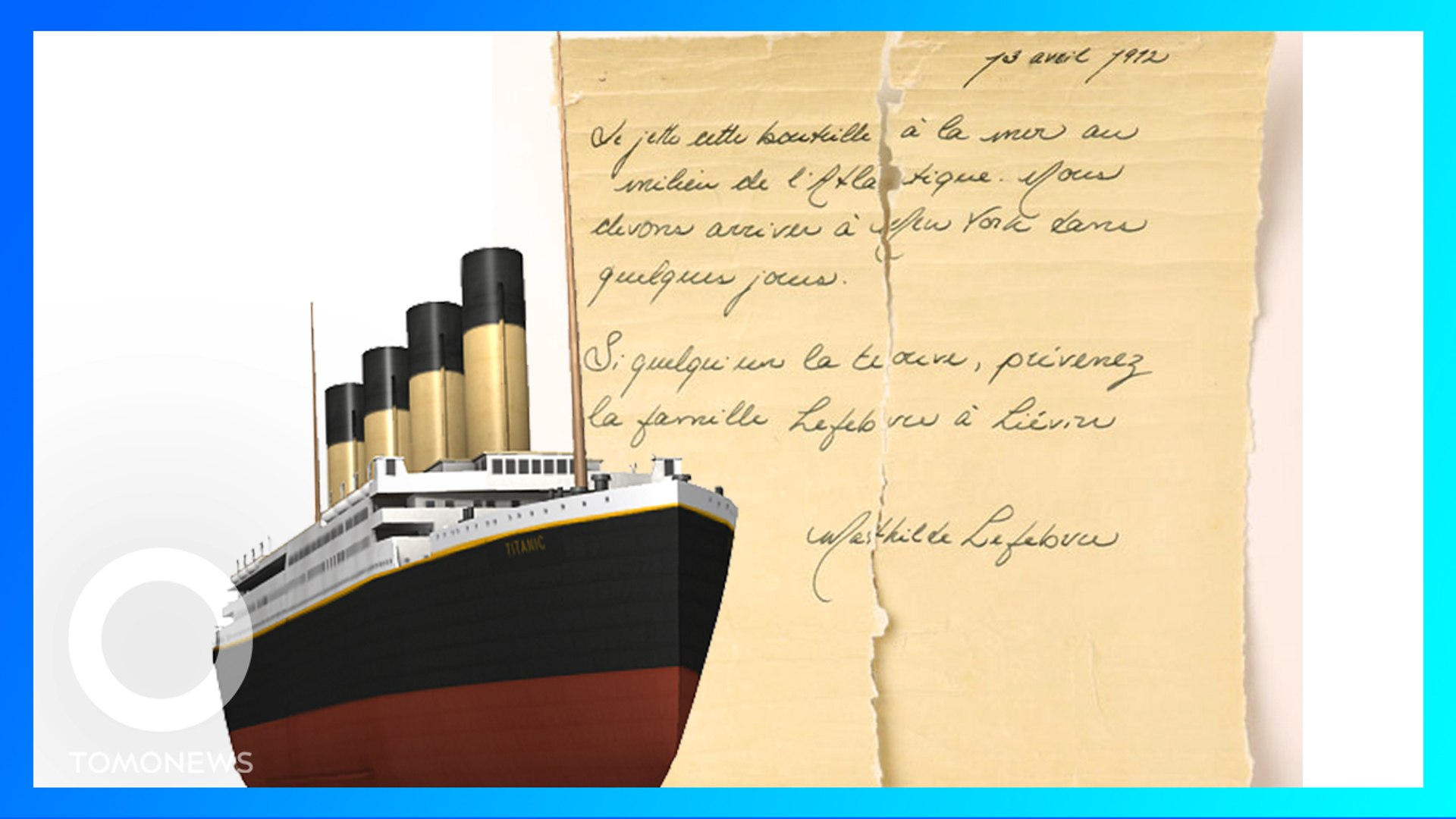 漂流一世紀鐵達尼乘客手寫瓶中信疑現跡 Video Dailymotion