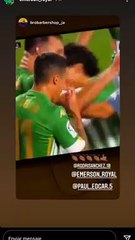 La eufórica celebración de Emerson que apunta a vídeo viral