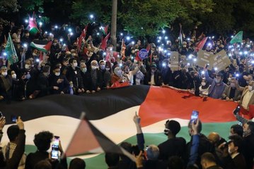 Türkiye tek yürek oldu, İsrail'in zulmüne uğrayan Filistin'e destek için sokaklara döküldü