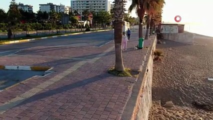 Dünyaca ünlü sahilde kartpostallık gündoğumu